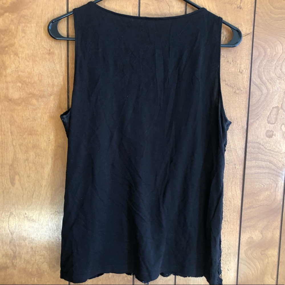 Ann Tylor Factory Lace Flower Tank Sleeveless Top - Picture 4 of 4